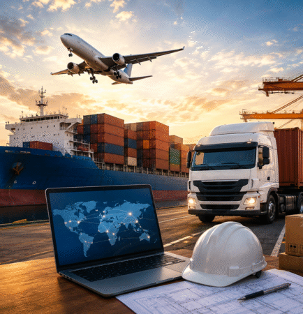 Logística y transporte internacional para proyectos