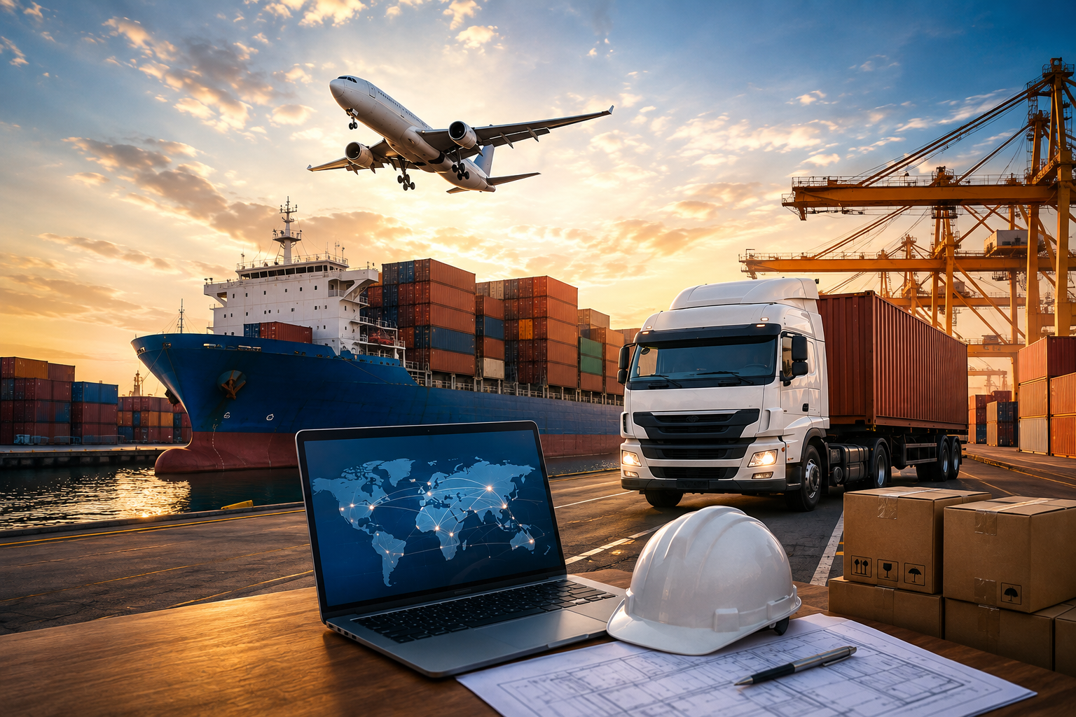 Logística y transporte internacional para proyectos